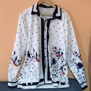 Casablanca Spotted Dalmatian Print Men's Casual Shirt